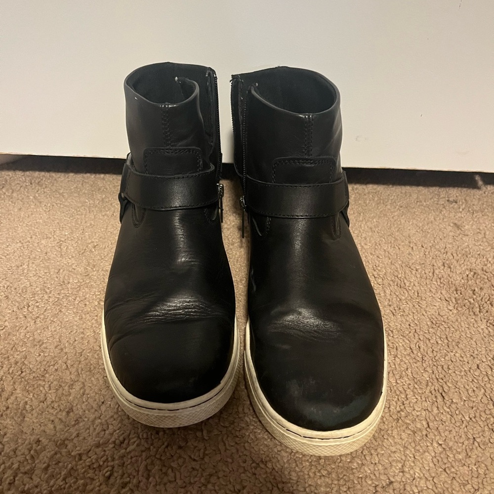 Women’s Harley Davidson Black Leather Ankle Boot/Sneakers